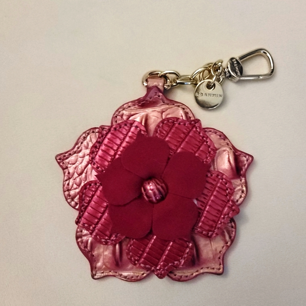 Brahmin Fuchsia Magnolia charm $125
